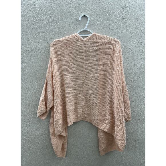 Old Navy Womens Cardigan Size XL Pink 3/4 Sleeve Open Front Open Knit - Picture 6 of 10